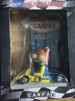 NIB 2024 Carfax fox1 Bobble Head Race Car Racing Rare Las Vegas Special Edition
