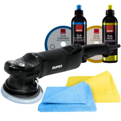 Rupes LHR15ES Exzenter Poliermaschine Basis Set inkl. Polierpad, Politur, Tücher