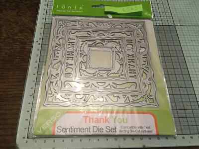 Tonic Studios Thankyou Square Sentiment Stanzenset Ref6563 **SALE**