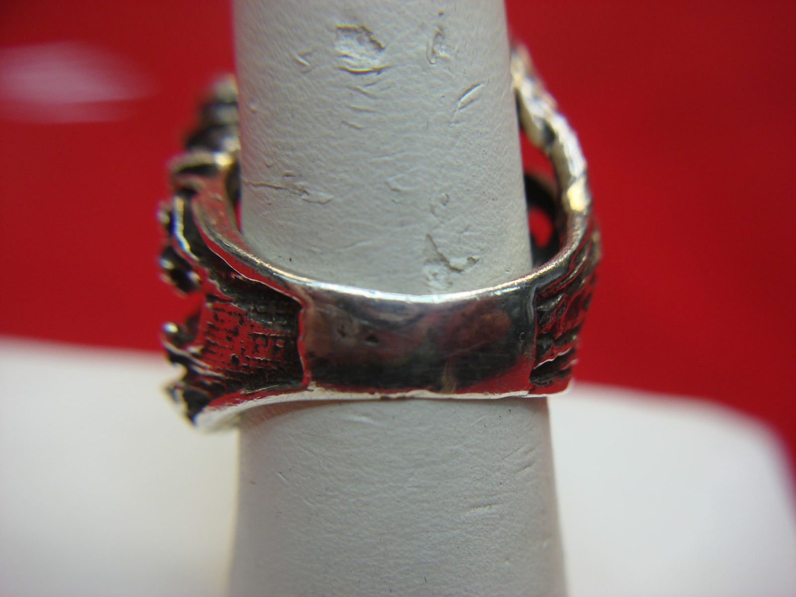 SOLID STERLING MERMAID RING - HIGHLY DETAILED - H… - image 5