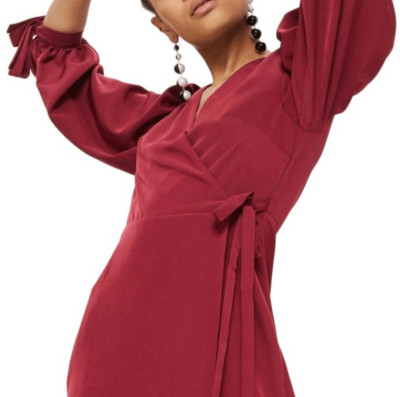 topshop burgundy dress Dina Maxi Dress