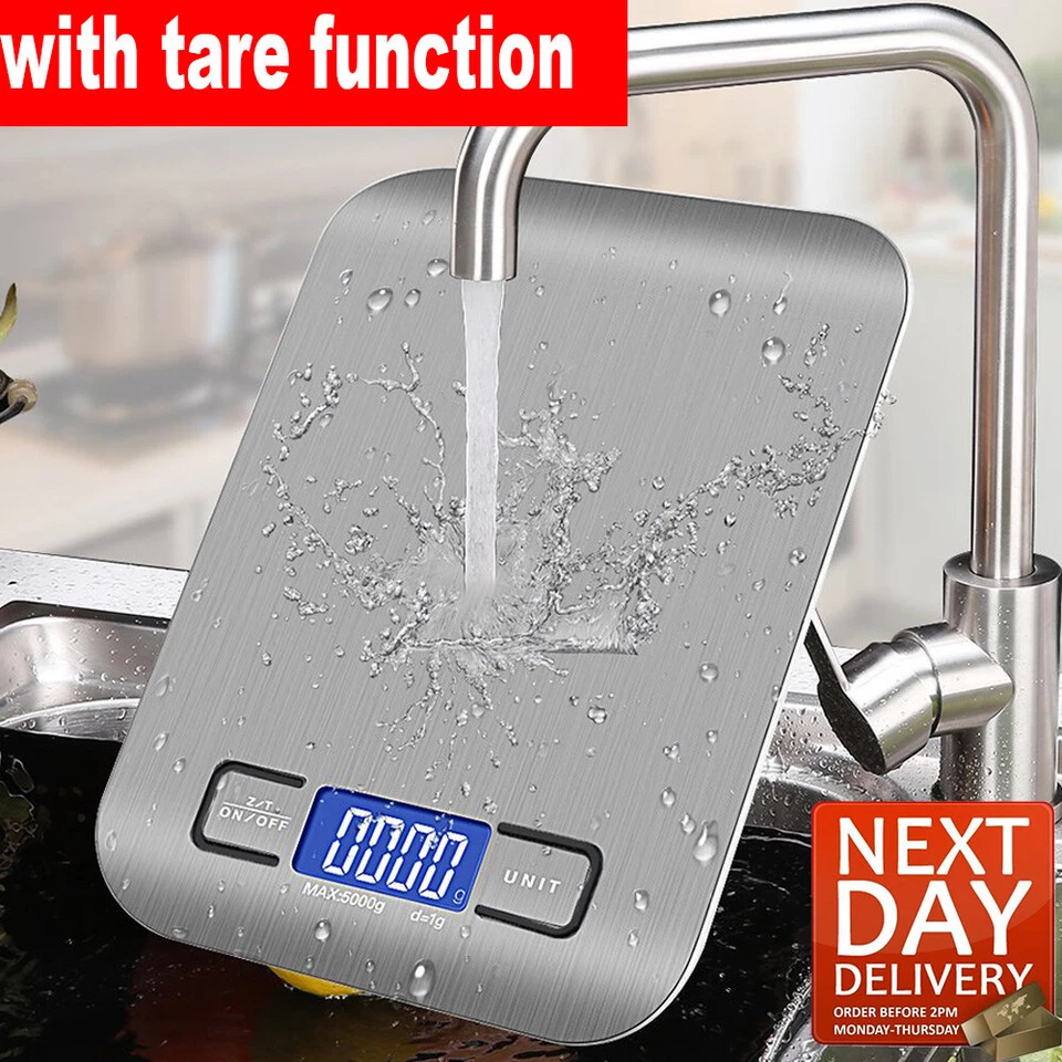 Digital 10kg Kitchen Electronic Scales Balance LCD Postal Food Weight Scale