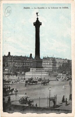 CPA PARIS 12e - La Bastille et la Colonne de Julliet (76784)