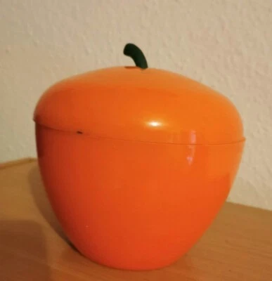 BAC à Glaçons Pomme Orange Seau à glace an 70's vintage RETRO POP - Photo 1/4