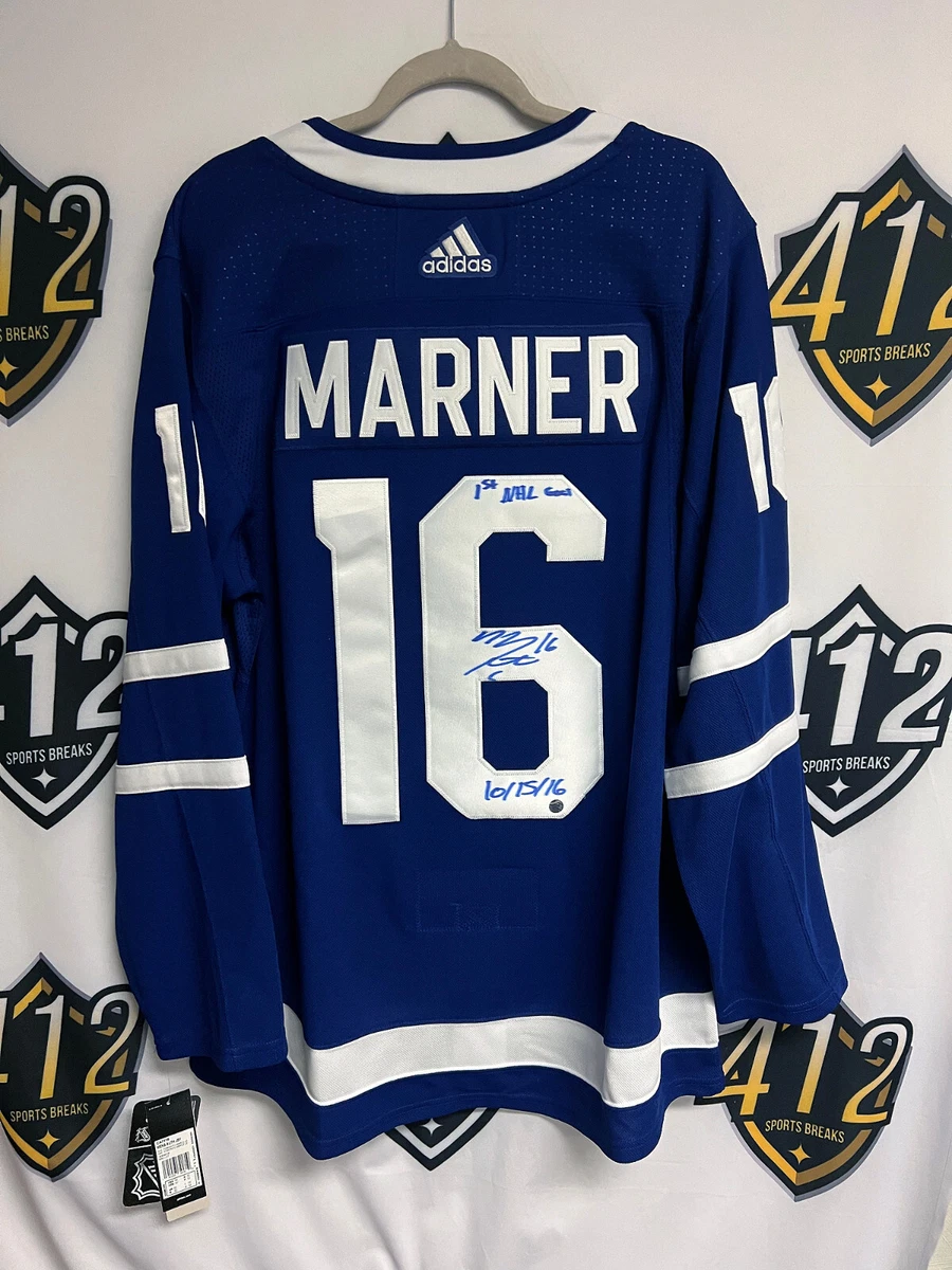 TORONTO MAPLE LEAFS SIGNED MITCH MARNER HOCKEY JERSEY COA