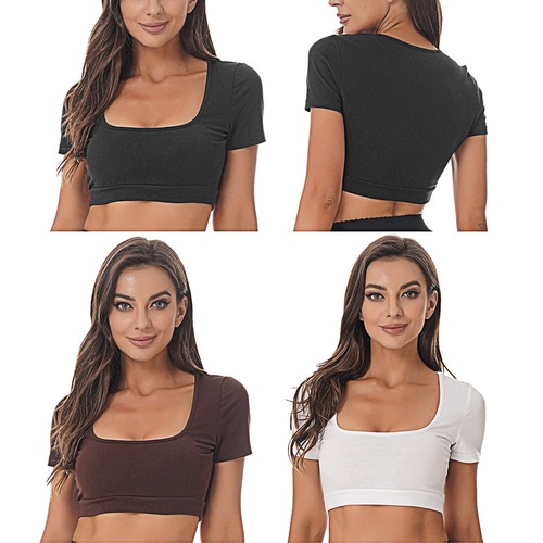 T-Shirt Crop Tops | eBay