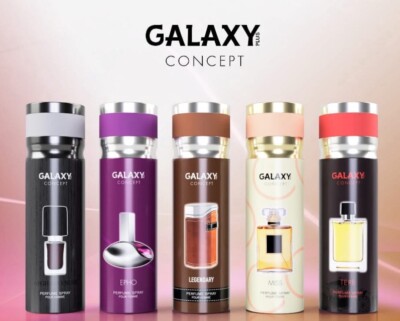 Box of 12 | Galaxy Plus Concept Body Spray for Men/Women 200ml each.