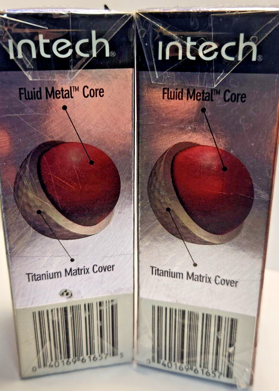 Intech Titanium Golf Balls 3 pack (2 sets so 6 balls)