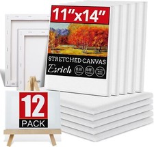 12 Pack Canvases for Painting with 11x14 Painting Canvas for Oil  Acrylic Pa...