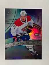 2020-21 UD SP Game Used Authentic Rookies JAKE EVANS 59/71 Rookie Auto Card# 192