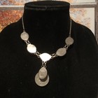 VINTAGE Native American Jeweler Sterling Silver & TIGER EYE Necklace,  ca 70's — photo 6