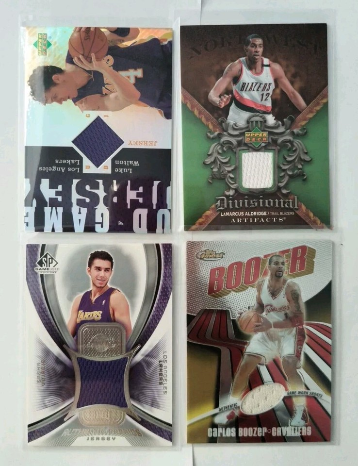 Lot of 11 NBA Patch Cards With Refractor Amare Stoudamire Chauncy Billups eBay