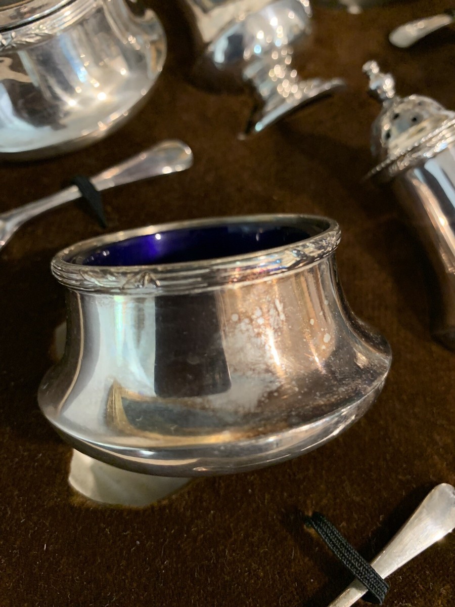 コレクション Mappin & Webb Silver Condiment Set Mappin & Webb English Sterilng Silver Condiment Set 3pc