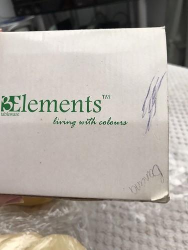 Juego de posavasos 3Elements pintado a mano diseño plátano poliresina con soporte CAJA NUEVA - Imagen 9 de 12