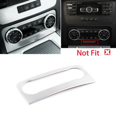 For Benz GLK X204 2013-15 ABS Silver AC Air Conditioner Switch Button Panel Trim