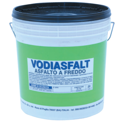 Vodiasfalt asfalto a freddo extra 5 kg mastice guaina per pavimentazioni muri