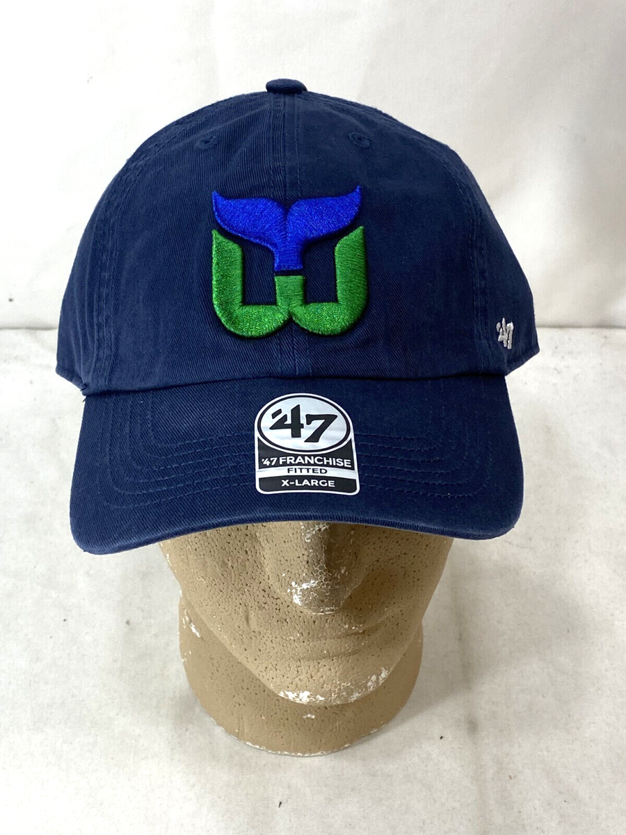47 Brand NHL Hartford Whalers Hat Cap Fitted XLarge Size BLUE