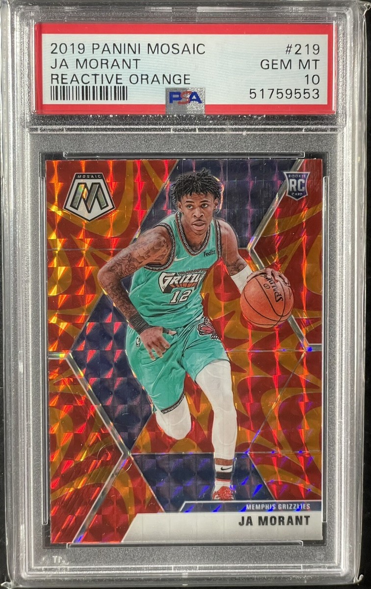 Ja Morant RC - 2019 Panini Mosaic Reactive Orange Prizm Ja Morant RC - 2019 Panini Mosaic Reactive Orange Prizm