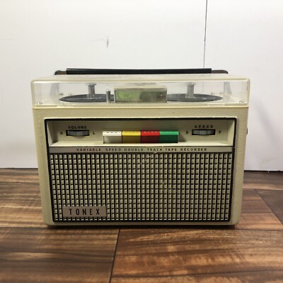 Vintage Tonex Variable Speed Double Track Tape Recorder Reel to Reel Parts ONLY