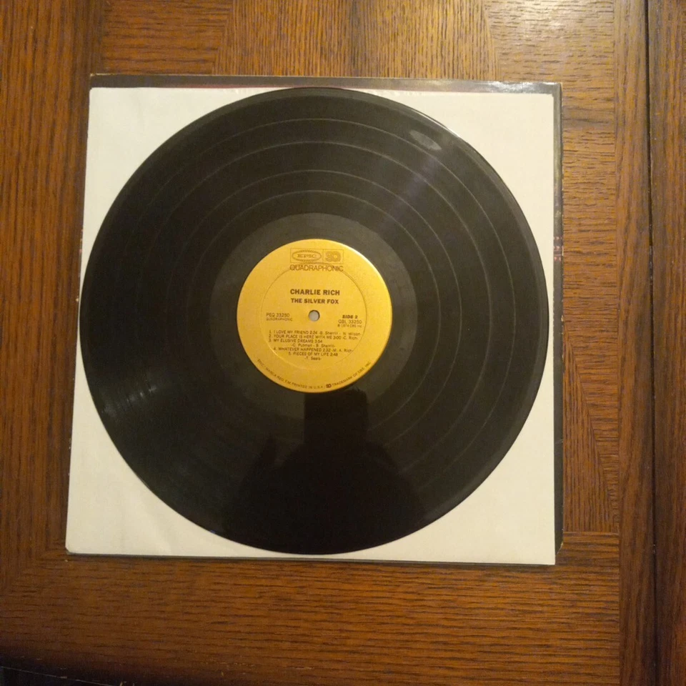 Charlie Rich, The Silver Fox, 1974 Epic PEQ 33250 Quadrophonic in Great Shape!! - Image 4 of 4