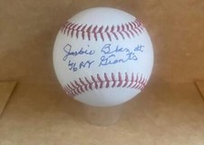 JACKIE BRANDT 56 NY GIANTS SIGNED AUTO M.L. BASEBALL BECKETT AUTHENTICATED