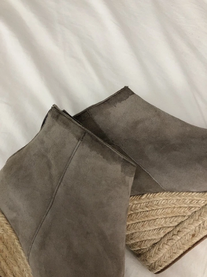 Zapato Alpargata Elyse Walker Gamuza Punta Abierta Cuña-Talla 36 Foto 4 de 4