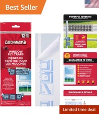 Ready-to-Use Insect Sticky Traps - 12 Pack for Family-Safe Indoor Protection