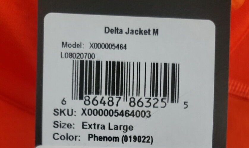 ARC'TERYX Arc’teryx Delta Giacca Uomo XL Colore: Phenom Nuovo