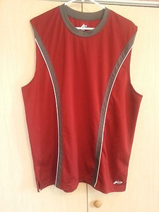 ATHLETECH Maroon Sleeveless Jersey - Athletic Shirt - Size - XL | eBay