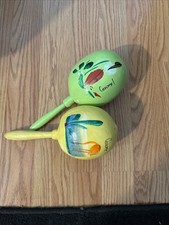 Handmade Maracas Cozumel set of 2