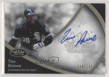 2020 Topps Tier One Talent 96/100 Tim Raines #T1TA-TRA Auto HOF 0g4