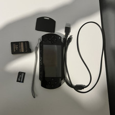 Sony PSP-1000 Black Handheld Console Bundle w/ USB Cable, Cover