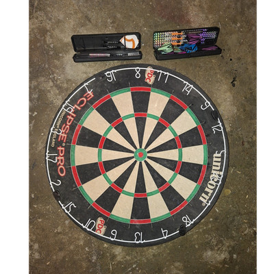 Unicorn Eclipse Pro Sisal Dartscheibe für Steeldart, mehrfarbig, inkl. Dartsets