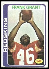 Frank Grant 1978 Topps #91 Washington Redskins