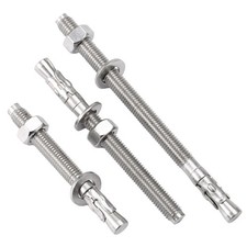A2 A4 Stainless Steel Through Bolts M6-M20 Heavy Duty Concrete Masonry Anchors