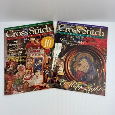 Better Homes and Gardens Cross Stitch Country Crafts Magazine 1994 1995 Lot of 2