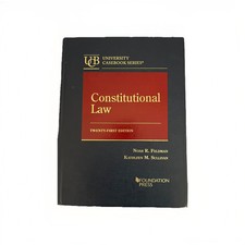 Constitutional Law by Noah Feldman and Kathleen Sullivan (2022