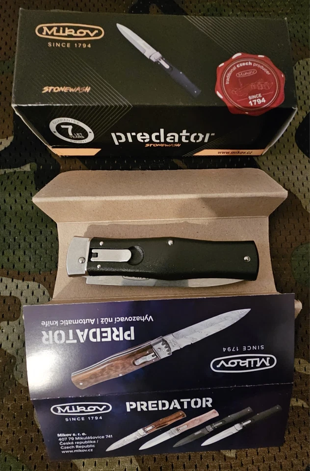 Mikov PREDATOR Messer,,Nagelneu  mit Originale Verpackung,,MADE IN TSCHECHIEN - Bild 2 von 4