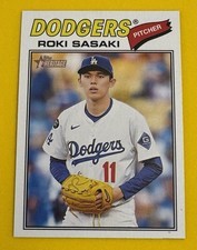 2026 Topps Heritage #39 Los Angeles Dodgers Roki Sasaki