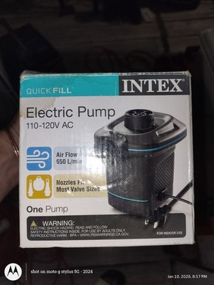 Intex Quick-Fill AC Electric Air Pump. Brand New Opened Box