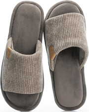 Mens Cozy Memory Foam Slippers Indoor Outdoor Gifts for Men Slip on House Shoes