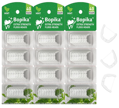 #ad Bopika Ultraclean Access Flosser Refill Heads for Hard to Reach Areas Mint.... $15.30
