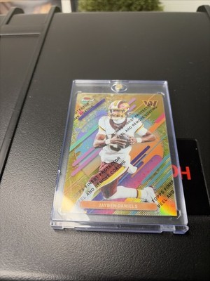 2025 Topps Finest Jayden Daniels Gold Refractor W/Coating 05/20  Jersey Match