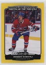 2022-23 O-Pee-Chee Marquee Rookie Yellow Border Arber Xhekaj #578 0v2l