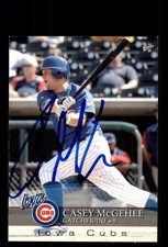 Signed Baseball Card Auto Casey McGehee 2008 MultiAd Iowa Cubs