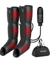 Leg Massager with Heat and Compression for Circulation, Medical-Grade Leg Compre