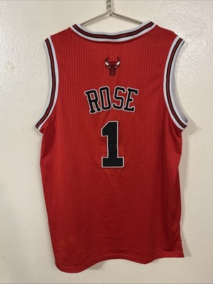 Derrick Rose #1 Chicago Bulls NBA Adidas Mesh Basketball Jersey
