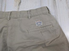 Vintage Polo Ralph Lauren Shorts Mens Fits 32 Tan Khaki Pleated Chino Tag 34 