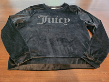 Juicy Couture Black Velour Sweatshirt Size XL