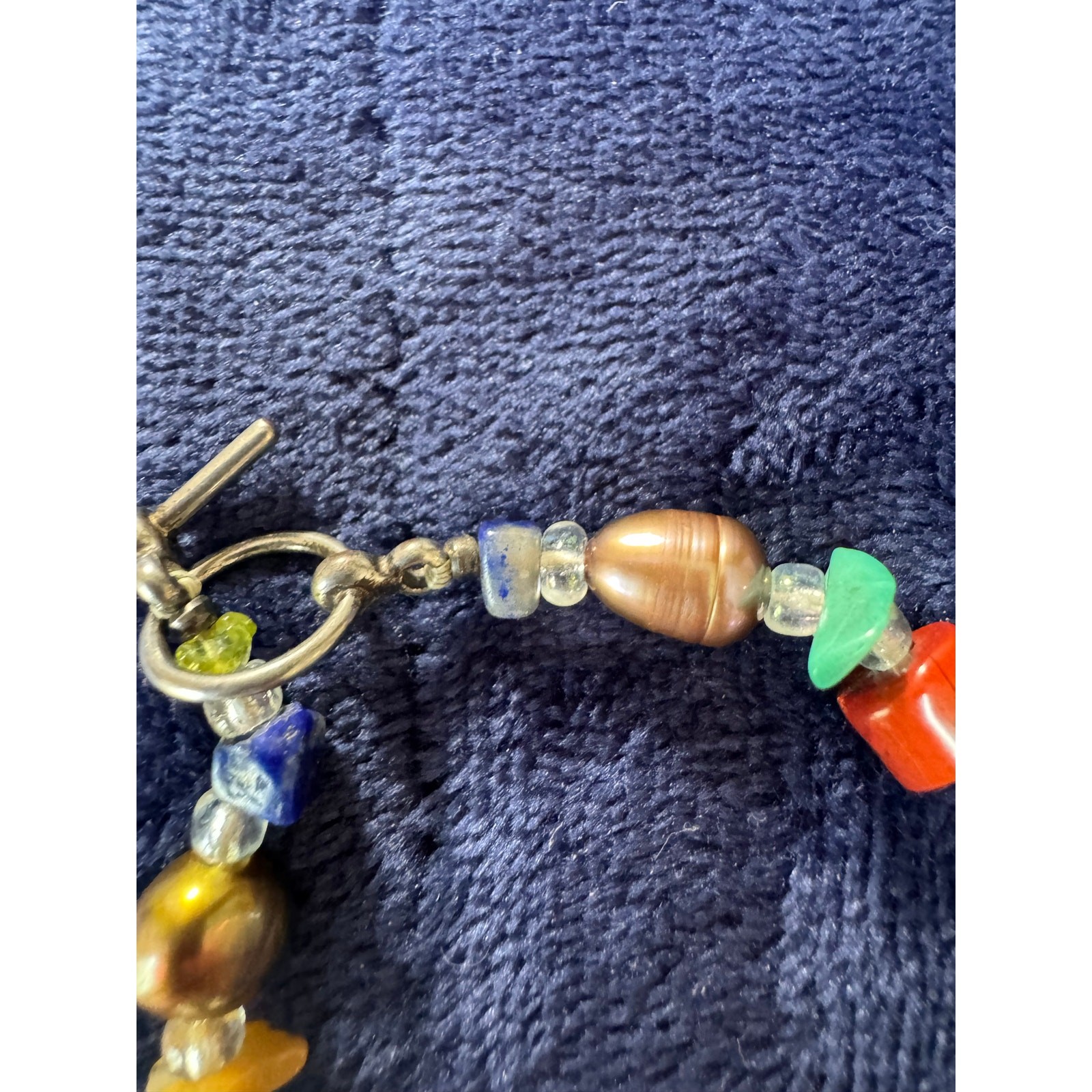 Boho Gemstone Bracelet – Abalone, Jasper, Quartz,… - image 3